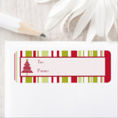 Rood kerstbomen Cadeaus Label Etiketten (Insitu)