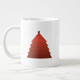 Rood kerstbomen Mok met cadeau