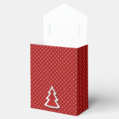Rood kerstboom en Stippen Tent Favor Box Bedankdoosjes (Geopend)