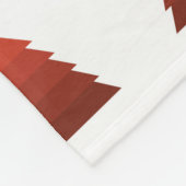 Rood kerstboomblauw fleece deken (Hoek)