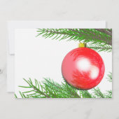 Rood kerstboomfeest kaart (Achterkant)