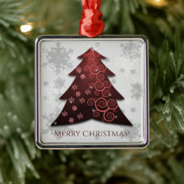 Rood kerstboomkeramisch Ornament