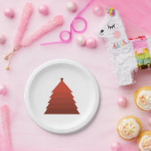 Rood kerstboompapier Bord (Feest)