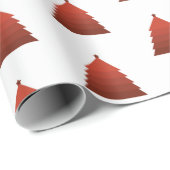 Rood kerstboompapier cadeaupapier (Rol Hoek)