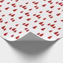 Rood kerstboompapier