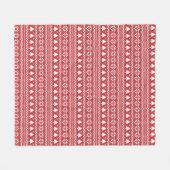 Rood kerstboomschilderpatroon fleece deken (Voorkant (Horizontaal))