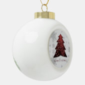 Rood kerstboomvormig Ornament (Links)