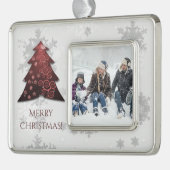 Rood kerstboomvormig Ornament (Links)