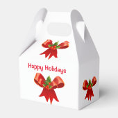 Rood kerstcadeau bedankdoosjes (Achterkant)