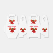 Rood kerstcadeau bedankdoosjes (Uitgevouwen)