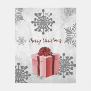 Rood kerstcadeau feestdag fleece deken
