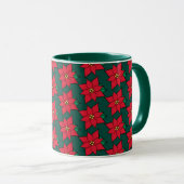 Rood kerstcadeau voor Mok koffie (Voorkant rechts)