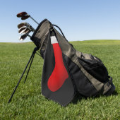 Rood kerstcadeaubeeld golfhanddoek (Groen)