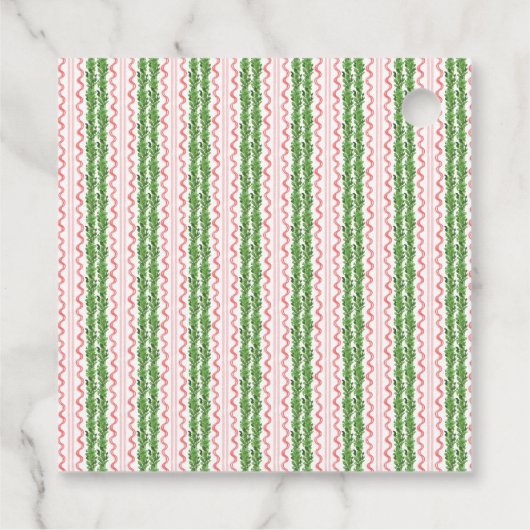 Rood kerstcadeauLabel voor rood cadeau Bedankjes Labels (Achterkant)