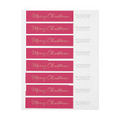 Rood kerstcadeaulabel voor smery (Vel)