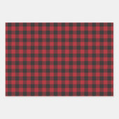 Rood kerstcadeaupapier voor cadeautjes inpakpapier vel (Voorkant 3)