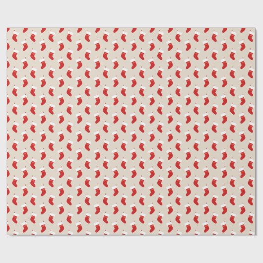 Rood kerstcadeaupatroon, verpakt papier (Vlak)