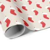 Rood kerstcadeaupatroon, verpakt papier (Rol Hoek)