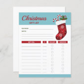 Rood kerstcadeauprogramma's (Voorkant / Achterkant)