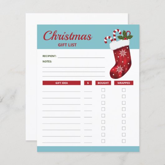 Rood kerstcadeauprogramma's (Voorkant / Achterkant)