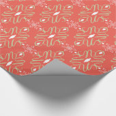  rood kerstcadeautje cadeaupapier (Hoek)