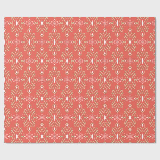  rood kerstcadeautje cadeaupapier (Vlak)