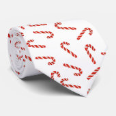 Rood kerstcadeautje met snoepriet feestdag stropdas (Opgerold)