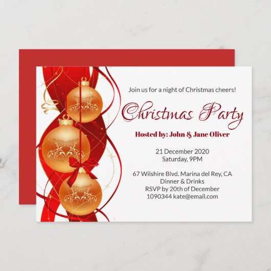 Rood kerstfeest feestgoedkerken Klassiek Kaart (Voorkant / Achterkant)