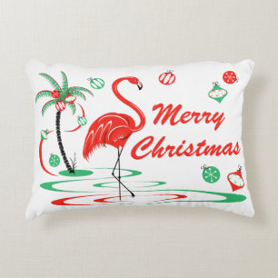 Rood kerstfeest Flamingo Baubles kerstaccent Accent Kussen