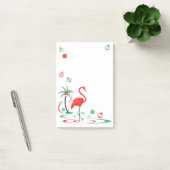 Rood kerstfeest Flamingo Baubles portret Post-it® Notes (Kantoor)