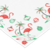 Rood kerstfeest Flamingo border-tafelkleed Tafelkleed (Gekanteld)