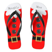 Rood kerstfeest in juli Aangepaste feestelijke Tee Teenslippers (Voetbed)