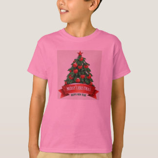 Rood kerstfeest Kinder shirt