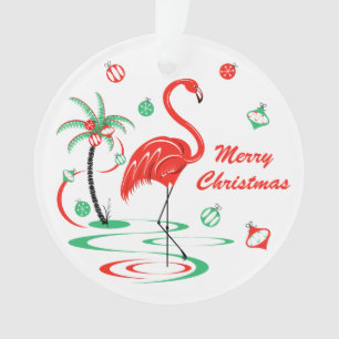 Rood kerstfeest met kerst acrylaat ornament