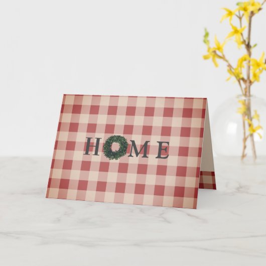 Rood kerstfeest met kerstmis kaart (Gele Bloem)