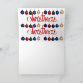 Rood kerstfeest met lint kleurrijke feestdagen (Binnen)