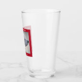 Rood kerstfeest met witte dop glas (Links)