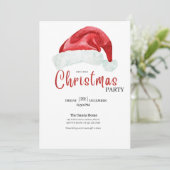 Rood kerstfeest Pet Elegant kerstfeest Kaart (Staand voorkant)