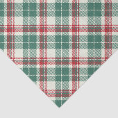  rood kerstfeest Pset Tartan Tissuepapier (Detail)