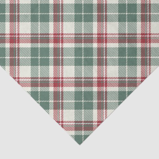  rood kerstfeest Pset Tartan Tissuepapier (Detail)