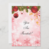 Rood kerstfeest voor bedrijven kaart (Achterkant)