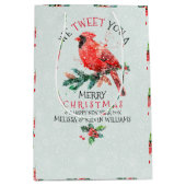 Rood kerstfeest.. we hebben je een prettig kerstfe medium cadeauzakje (Voorkant)