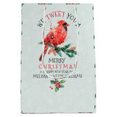 Rood kerstfeest.. we hebben je een prettig kerstfe medium cadeauzakje (Achterkant)