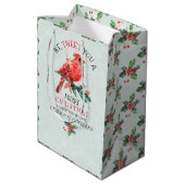 Rood kerstfeest.. we hebben je een prettig kerstfe medium cadeauzakje (Achterkant Gekanteld)