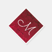 Rood kerstfeest Winterbruiloft Servet (Hoek)