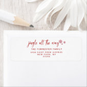 Rood kerstfeestdag — helemaal onderweg etiket