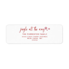 Rood kerstfeestdag — helemaal onderweg etiket