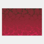Rood kerstflesje Succulent Pattern Metallic Inpakpapier Vel (Voorkant 2)