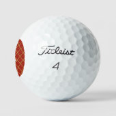 Rood kerstGOLF-BALLEN Golfballen (Logo)