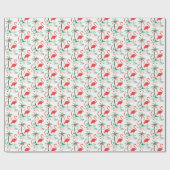 Rood kerstinpakpapier voor kerstbekers cadeaupapier (Vlak)